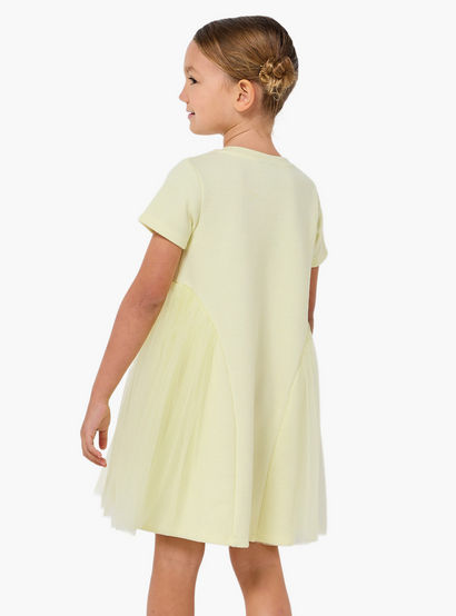 Disney Round Neck Short Sleeve A-line Dress with Minnie Mouse Print-girls-clothing-dressesandjumpsuits-image-3