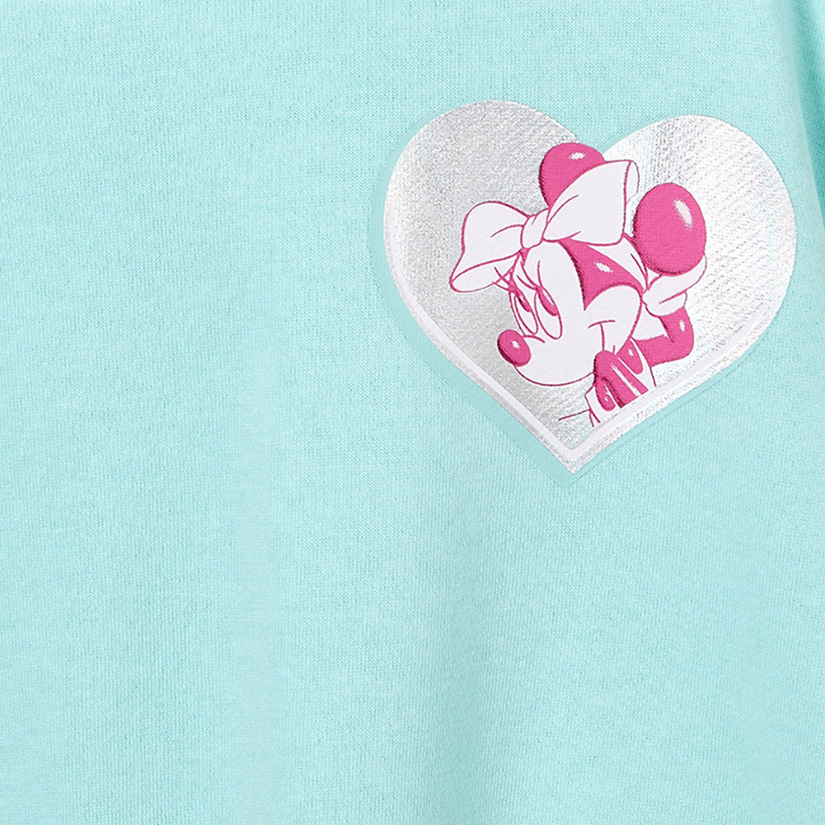 Disney Round Neck Long Sleeves Sweatshirt and Joggers Set with Minnie Mouse Print