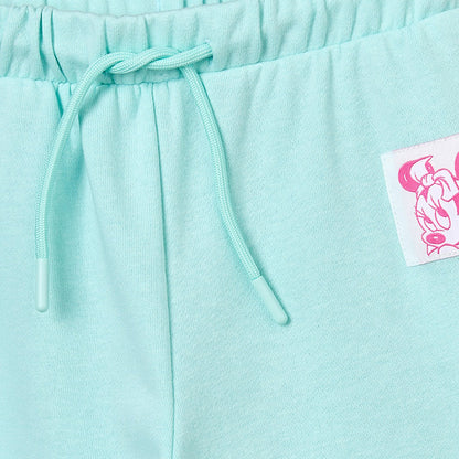 Disney Round Neck Long Sleeves Sweatshirt and Joggers Set with Minnie Mouse Print