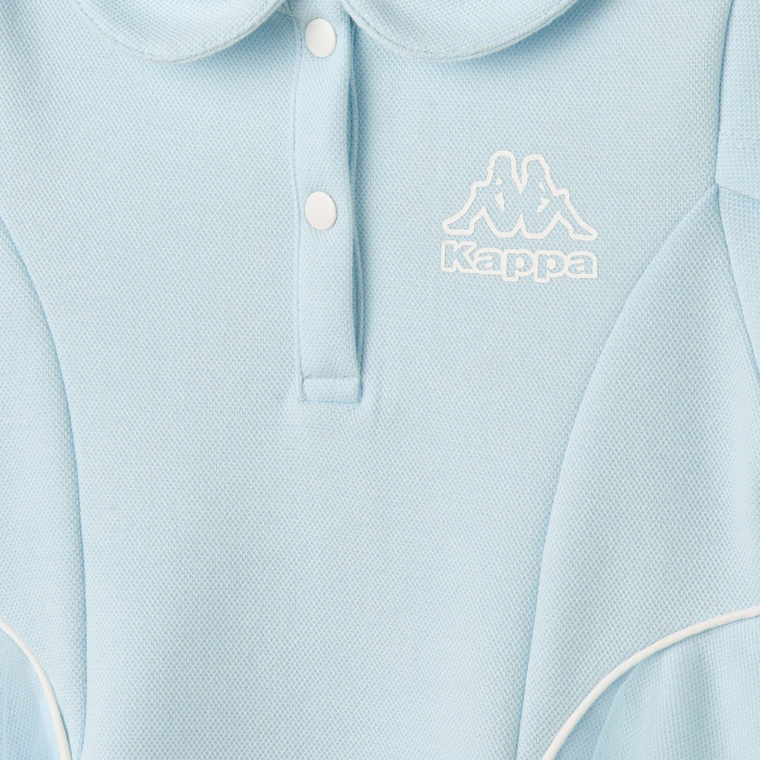 Kappa Collared Short Sleeve Polo Dress with Tulle Overlay