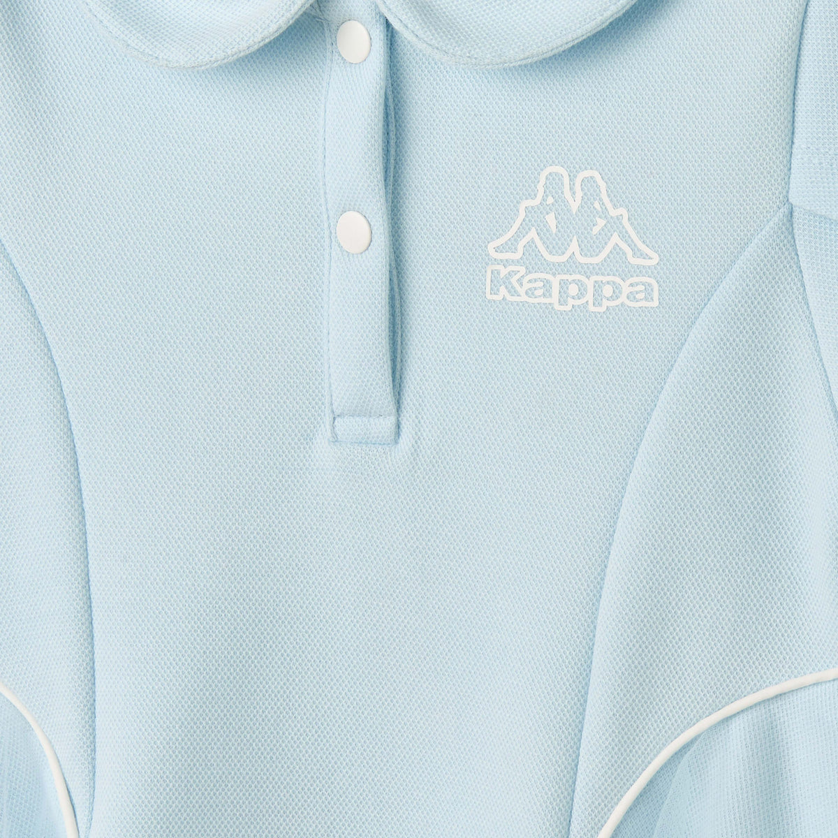 Kappa Collared Short Sleeve Polo Dress with Tulle Overlay