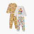 Pack of 2 Juniors Cotton Crew Neck Long Sleeves Pyjama Set with Assorted Print - Multicolour / 2-3 yrs