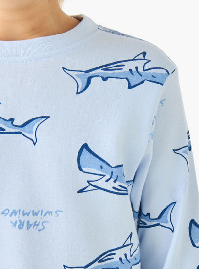 Juniors Cotton Crew Neck Long Sleeves Pyjama Set with Wild Animal Print-promo_babyshop_Buy2for69_UAE130126-image-7