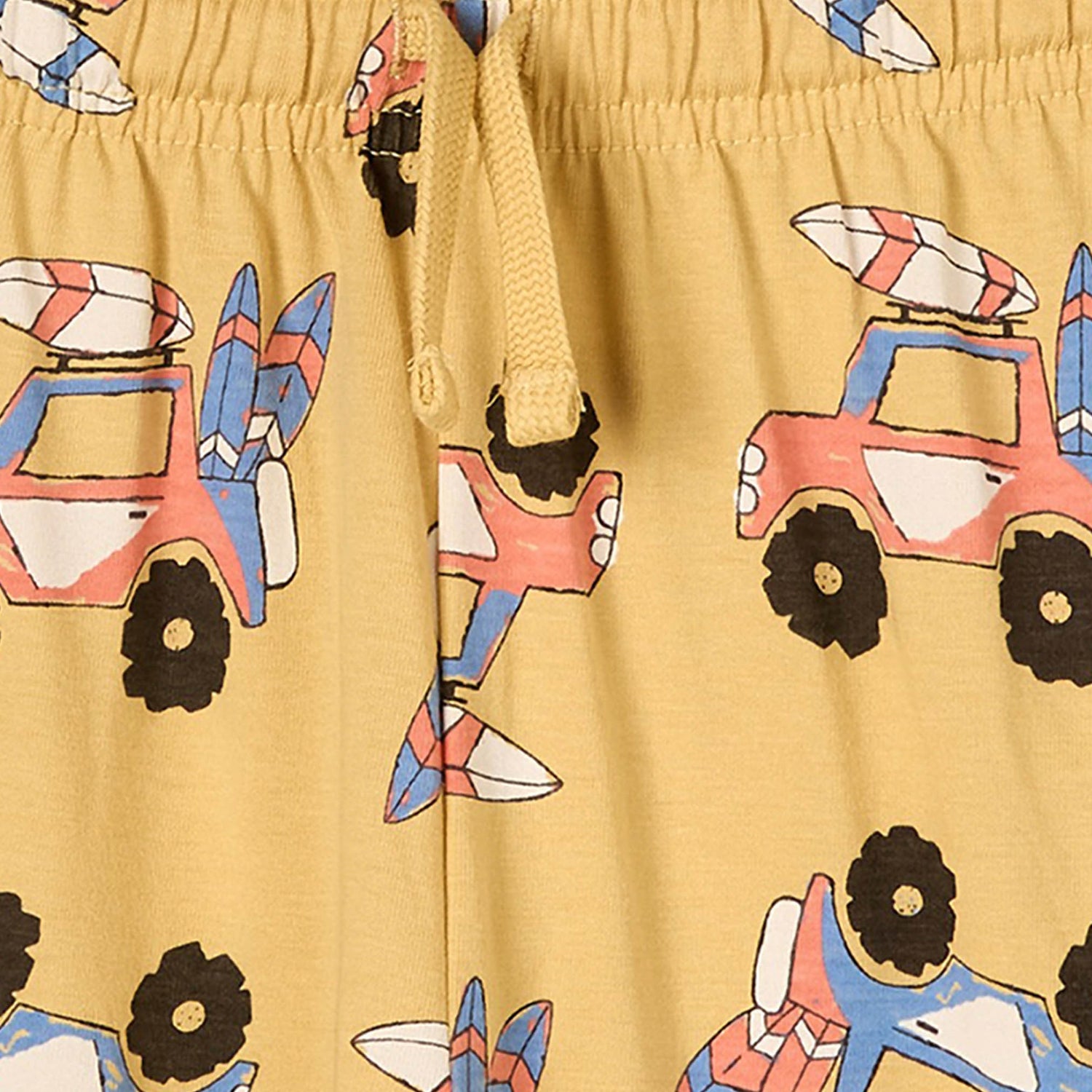 Juniors Cotton Round Neck Long Sleeves Pyjama Set with Vehicle Print