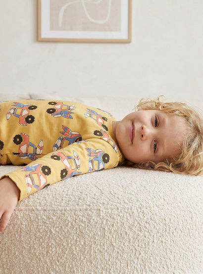 Juniors Cotton Round Neck Long Sleeves Pyjama Set with Vehicle Print-promo_babyshop_Buy2for69_UAE130126-image-8
