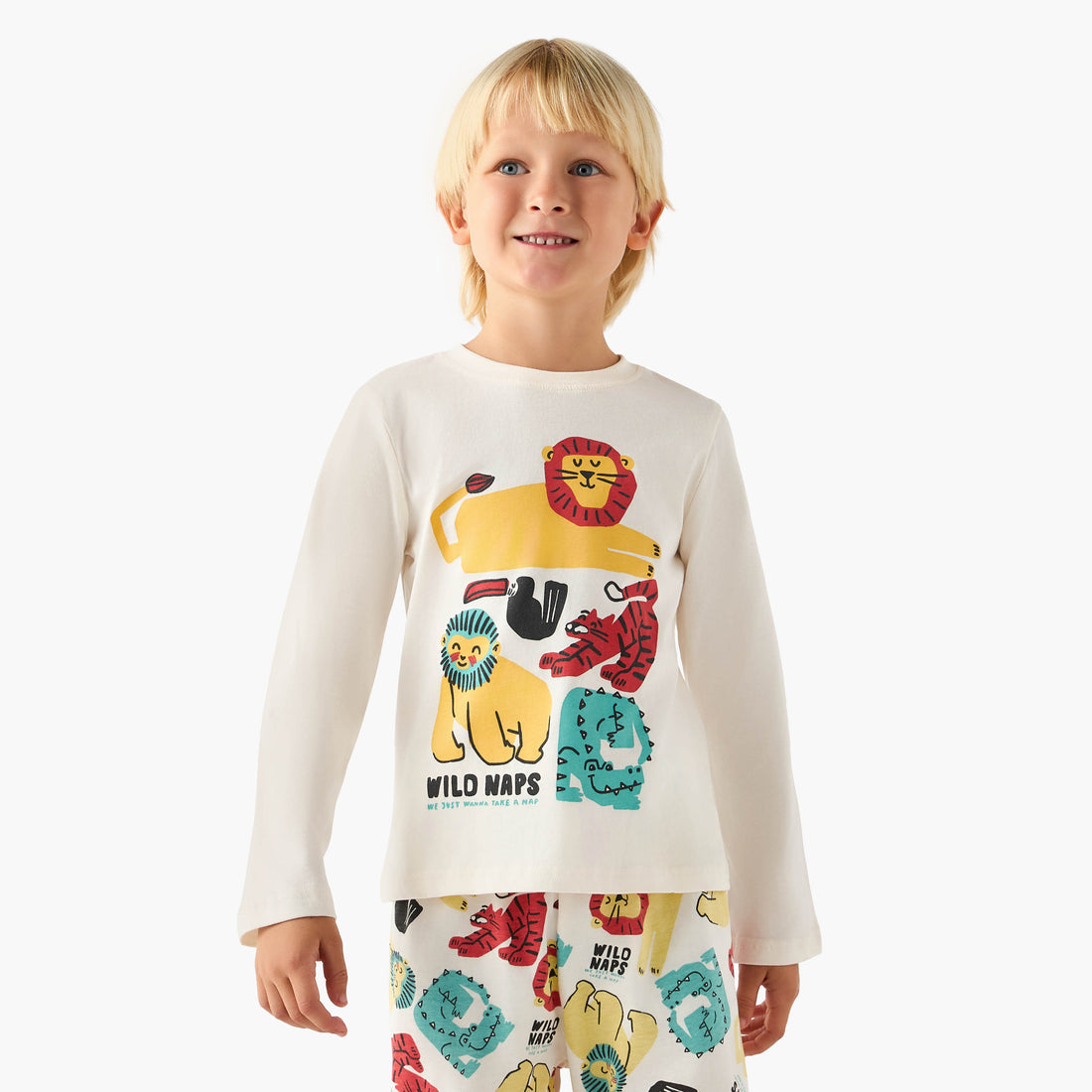 Juniors Cotton Round Neck Long Sleeve Pyjama Set