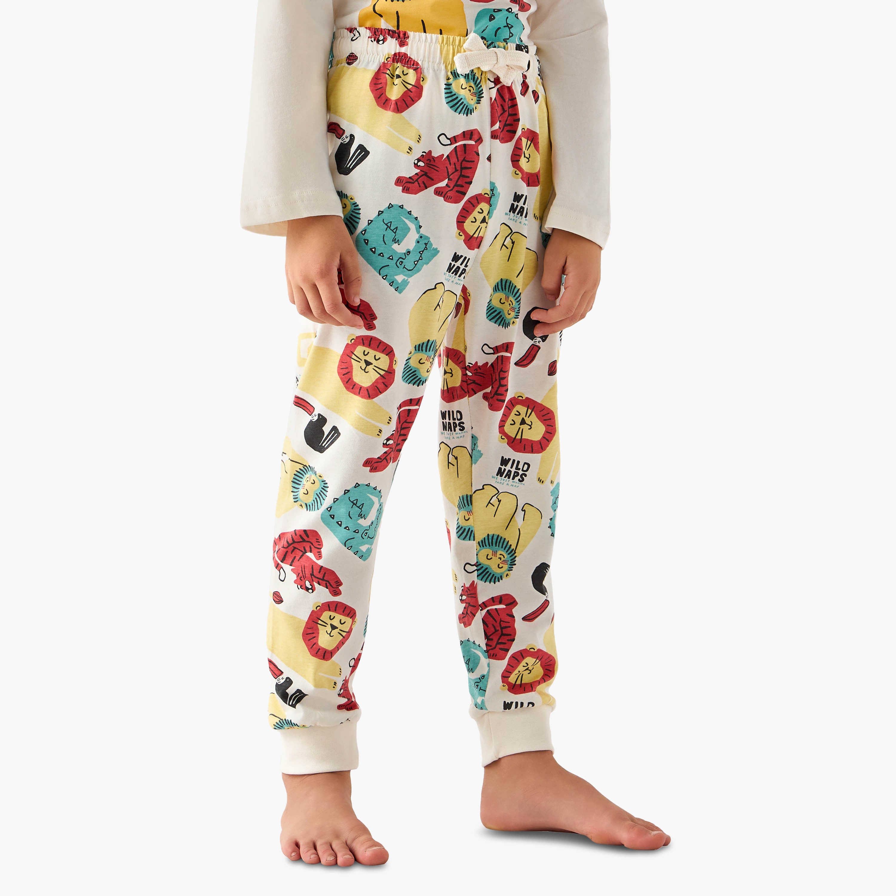 Juniors Cotton Round Neck Long Sleeve Pyjama Set