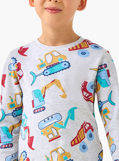 Juniors Cotton Crew Neck Long Sleeves Pyjama Set with Dinosaur Print-promo_babyshop_Buy2for69_UAE130126-image-5