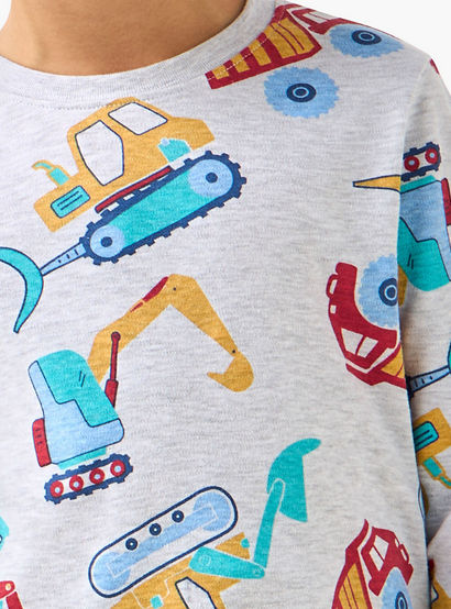 Juniors Cotton Crew Neck Long Sleeves Pyjama Set with Dinosaur Print-promo_babyshop_Buy2for69_UAE130126-image-6