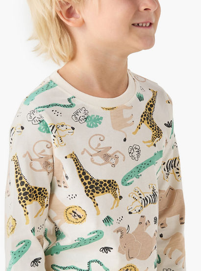Juniors Cotton Crew Neck Long Sleeves Pyjama Set with Dinosaur Print-promo_babyshop_Buy2for69_UAE130126-image-5