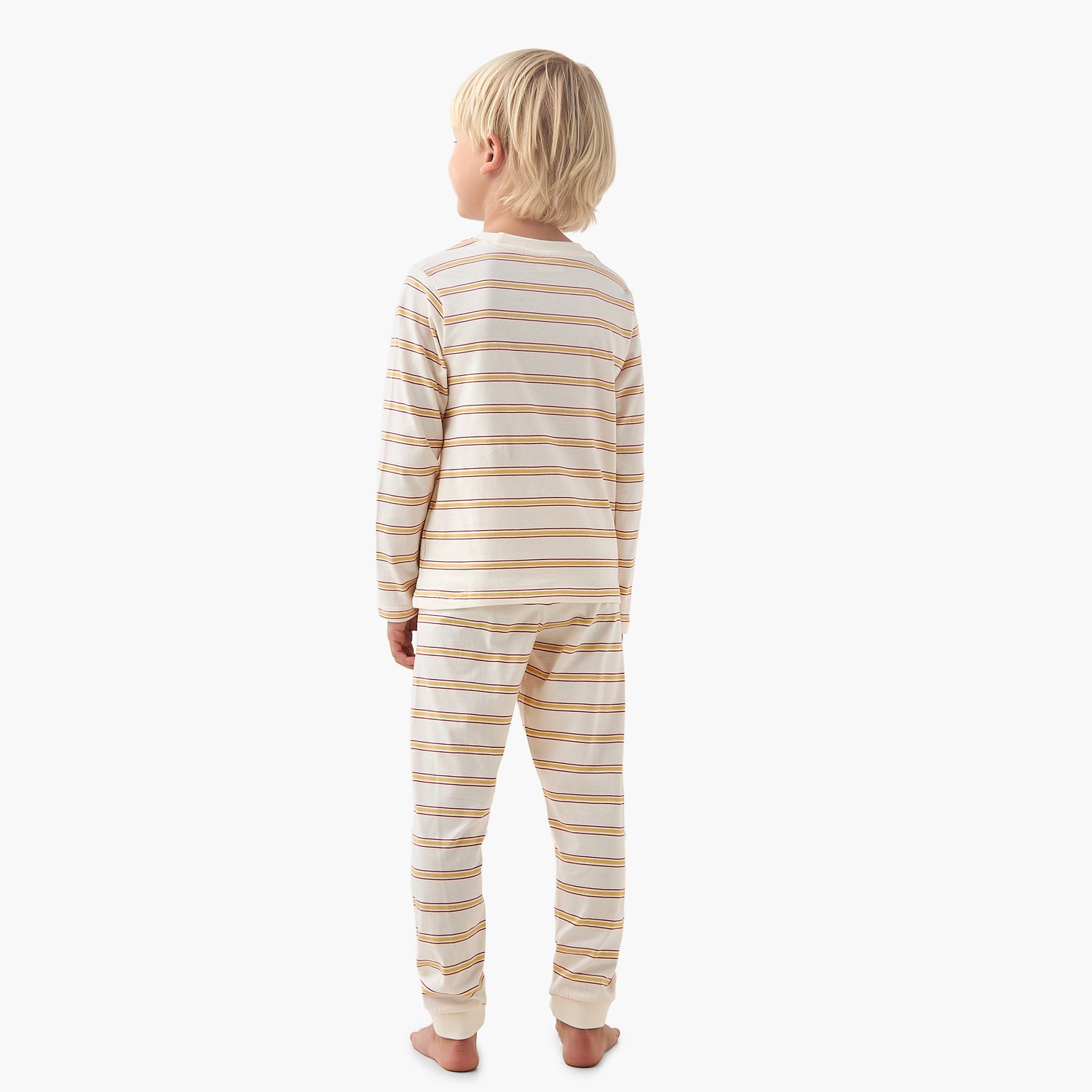 Juniors Cotton Crew Neck Long Sleeves Pyjama Set with Wild Animal Print