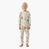 Juniors Cotton Crew Neck Long Sleeves Pyjama Set with Safari Print - Cream / 7-8 yrs