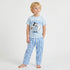 Disney Cotton Crew Neck Short Sleeves Pyjama Set with Mickey Mouse Print - Blue / 2-3 yrs