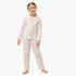 Juniors Cotton Collared Long Sleeves Pyjama Set with Floral Print - White / 7-8 yrs