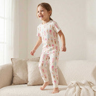 Juniors Cotton Crew Neck Short Sleeves Pyjama Set with Ice Cream Print-undefined-image-1