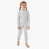 Juniors Cotton Crew Neck Long Sleeves Pyjama Set with Print - White / 2-3 yrs