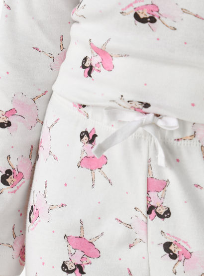 Juniors Cotton Crew Neck Long Sleeve Pyjama Set with Ballerina Print-promo_babyshop_Buy2for69_UAE130126-image-6