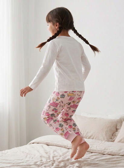 Juniors Cotton Crew Neck Long Sleeves Pyjama Set with Print-promo_babyshop_Buy2for69_UAE130126-image-3