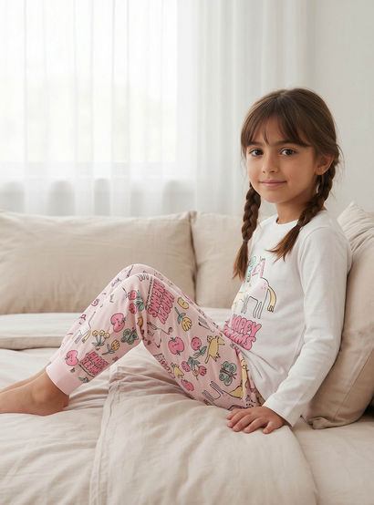 Juniors Cotton Crew Neck Long Sleeves Pyjama Set with Print-promo_babyshop_Buy2for69_UAE130126-image-4