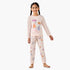 Juniors Cotton Round Neck Long Sleeves Pyjama Set with Fairy Print - Pink / 2-3 yrs