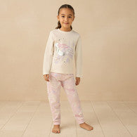 Juniors Cotton Crew Neck Long Sleeves Pyjama Set with Ramadan Mubarak Print-undefined-image-1