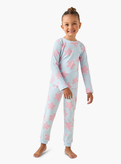 Juniors Cotton Crew Neck Long Sleeves Pyjama Set with Star Print-promo_babyshop_Buy2for69_UAE130126-image-1