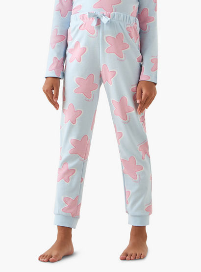 Juniors Cotton Crew Neck Long Sleeves Pyjama Set with Star Print-promo_babyshop_Buy2for69_UAE130126-image-3