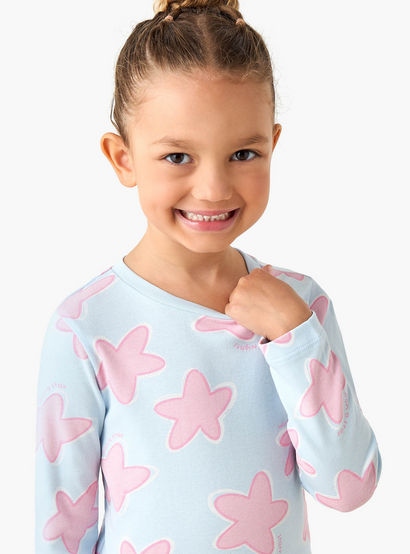 Juniors Cotton Crew Neck Long Sleeves Pyjama Set with Star Print-promo_babyshop_Buy2for69_UAE130126-image-5