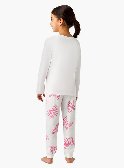 Juniors Cotton Crew Neck Long Sleeves Pyjama Set with Bear Print-promo_babyshop_Buy2for69_UAE130126-image-4