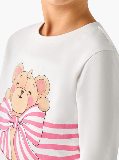 Juniors Cotton Crew Neck Long Sleeves Pyjama Set with Bear Print-promo_babyshop_Buy2for69_UAE130126-image-5