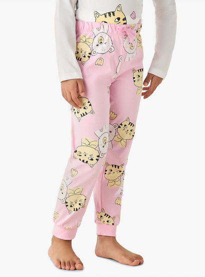 Juniors Cotton Long Sleeves Pyjama Set with Graphic Print-promo_babyshop_Buy2for69_UAE130126-image-3