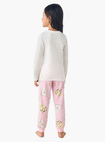 Juniors Cotton Long Sleeves Pyjama Set with Graphic Print-promo_babyshop_Buy2for69_UAE130126-image-4