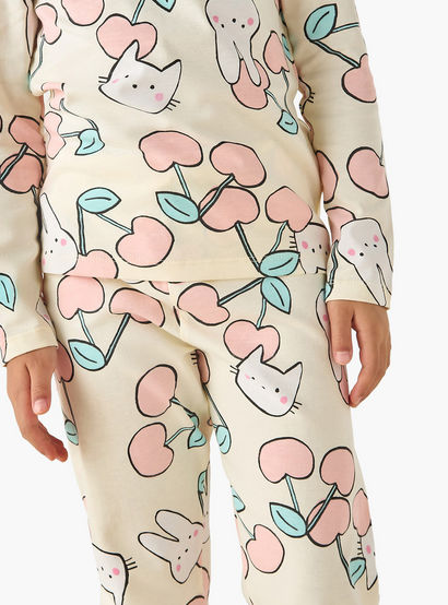 Juniors Cotton Crew Neck Long Sleeves Pyjama Set with Print-promo_babyshop_Buy2for69_UAE130126-image-5