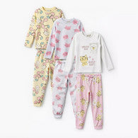 Pack of 3 Juniors Cotton Long Sleeves Pyjama Set with Graphic Print-undefined-image-1