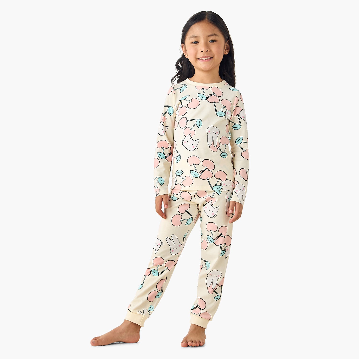 Pack of 3 Juniors Cotton Long Sleeves Pyjama Set with Graphic Print