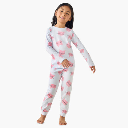 Pack of 3 Juniors Cotton Long Sleeves Pyjama Set with Graphic Print