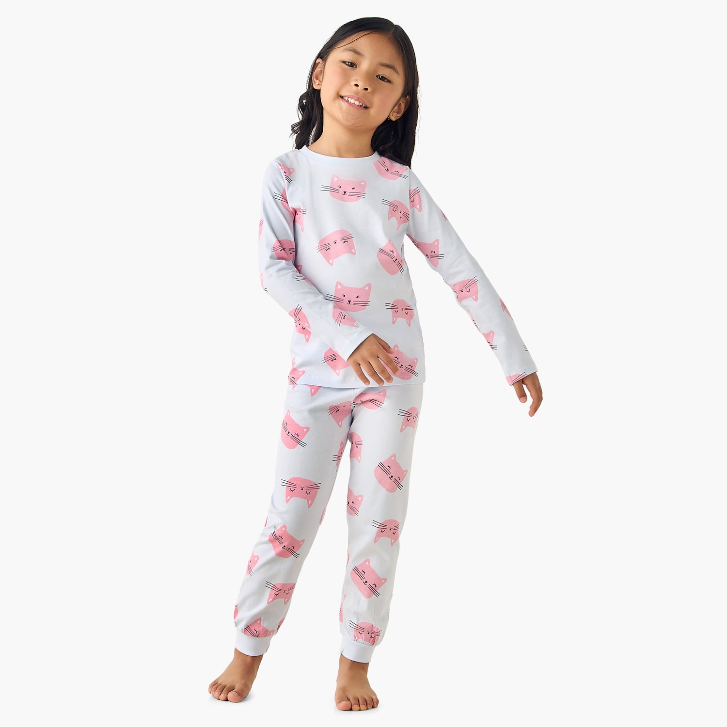 Pack of 3 Juniors Cotton Long Sleeves Pyjama Set with Graphic Print
