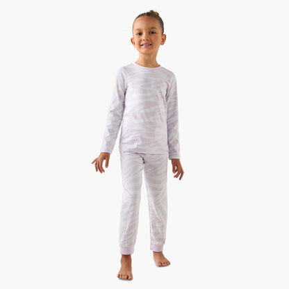 Pack of 3 Juniors Cotton Crew Neck Long Sleeves Pyjama Set with Assorted Prints