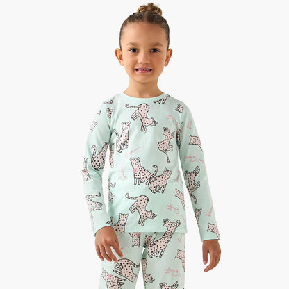 Pack of 3 Juniors Cotton Crew Neck Long Sleeves Pyjama Set with Assorted Prints