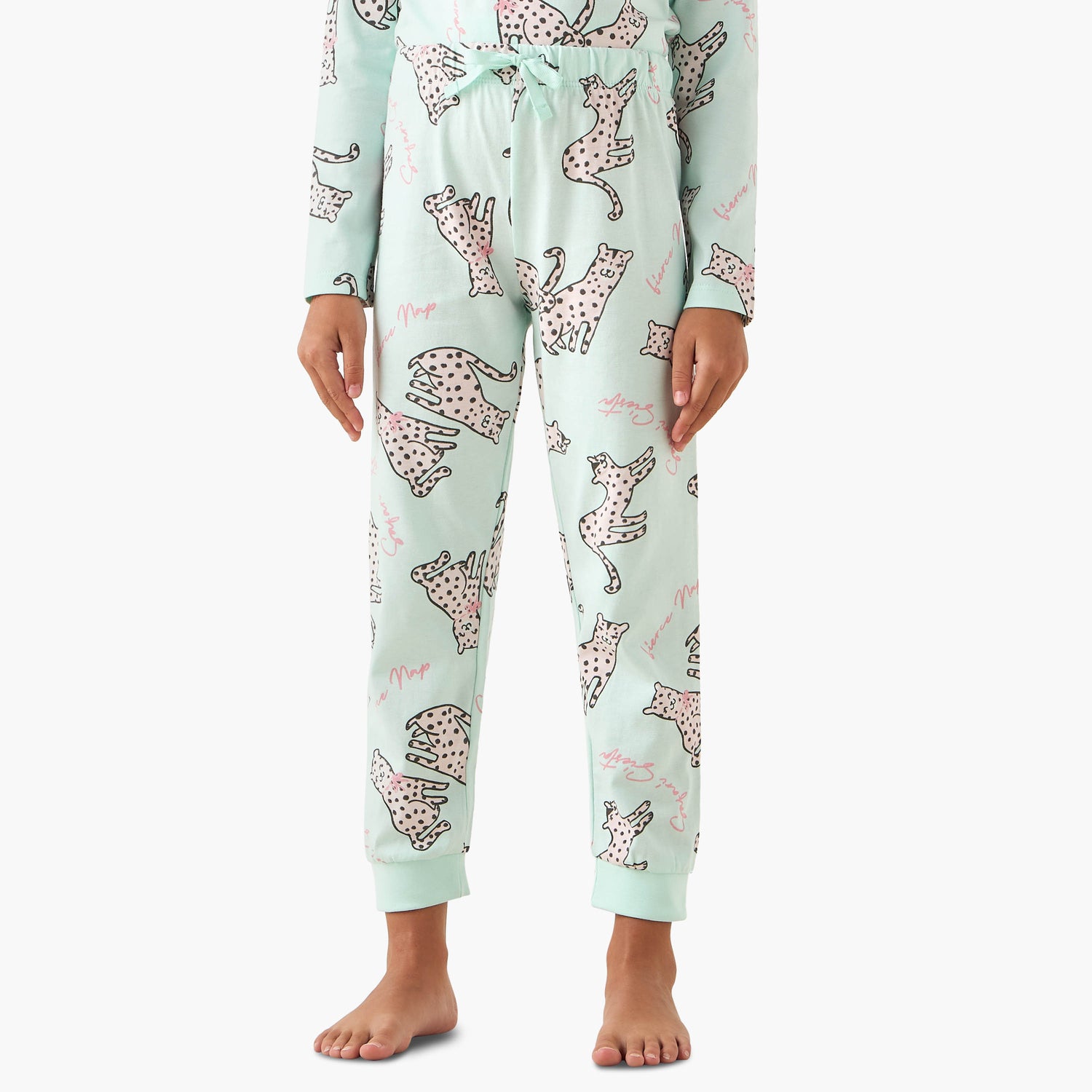 Pack of 3 Juniors Cotton Crew Neck Long Sleeves Pyjama Set with Assorted Prints