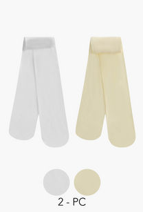 Pack of 2 Juniors Girls Tights with Elasticated Waistband-undefined-image-1