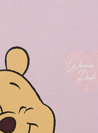 Disney Cotton Crew Neck Long Sleeves Pyjama Set with Winnie The Pooh Print-girls-clothing-nightwear-image-5