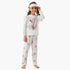 Disney Cotton Round Neck Long Sleeves Pyjama Set with Eye Mask and Minnie Mouse Print - White / 2-3 yrs