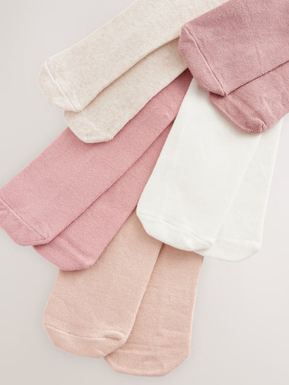 Pink Baby Tights 5 Pack (0mths-2yrs) - Size 50cm (First Size)