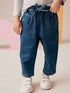 Denim Tie Waist Jeans (3mths-7yrs) - Denim / 12-18 Months (80-86cm)