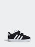 adidas Black VL Court 3.0 Hook and Loop Infant Trainers