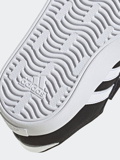 adidas Black VL Court 3.0 Hook and Loop Infant Trainers