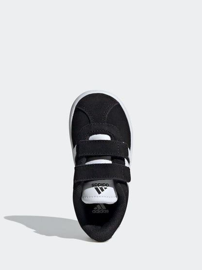 adidas Black VL Court 3.0 Hook and Loop Infant Trainers