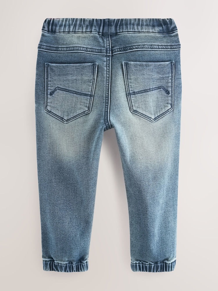 Mid Blue Regular Fit Joggers Jeans With Comfort Stretch (3mths-7yrs)