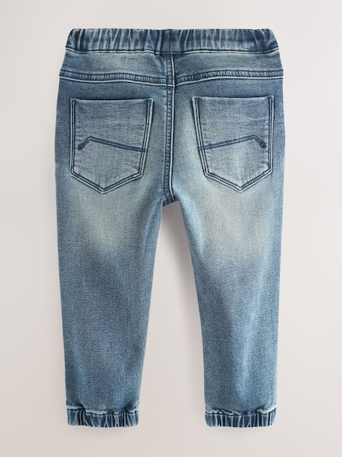 Mid Blue Regular Fit Joggers Jeans With Comfort Stretch (3mths-7yrs) - Size 3-6 Months (62-68cm)